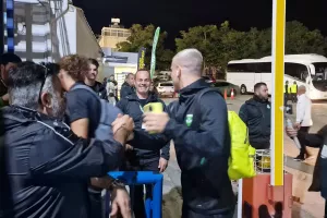 Η άφιξη του Άρη στο "Αντώνης Παπαδόπουλος" 