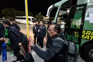 Η άφιξη του Άρη στο "Αντώνης Παπαδόπουλος" 
