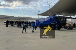 Ισχυρή αστυνομική παρουσία στο ΓΣΠ (φώτος)