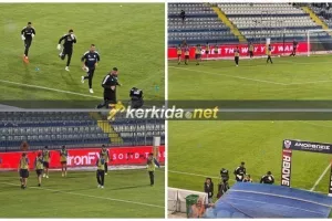 ΑΠΡΟΟΠΤΟ... στο "ΠΑΠ" με δακρυγόνο - Έτρεξαν πίσω στ΄ αποδυτήρια οι παίκτες