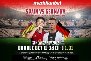 Τιτανομαχία στον 5ο όμιλο, Ισπανία – Γερμανία με ΣΟΥΠΕΡ αποδόσεις στην Meridianbet