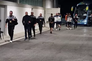 Η άφιξη της Εθνικής μας (Φώτος Kerkida)