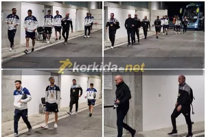 Η άφιξη της Εθνικής μας (Φώτος Kerkida)