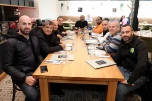(Φώτος) Το γεύμα της ΑΕΚ στους δημοσιογράφους 