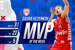 Πολυτιμότερος και στην Basket League ο Βεζένκοφ