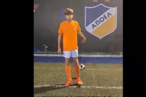 Ο Άγγελος με ΑΠΟΕΛ στο SenseBall World Cup Challenge