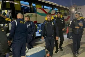 Η άφιξη του ΑΠΟΕΛ (φώτος kerkida)