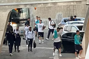 ΦΩΤΟΣ kerkida/Η άφιξη του Παναθηναϊκού στο "Στέλιος Κυριακίδης"