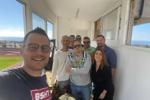 Φυτούλα με τους ρεπόρτερ του Παναθηναϊκού!