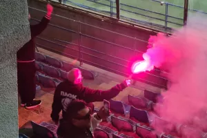 Οι ΠΑΟΚτζήδες έκαναν... τη νύχτα - μέρα! (Φώτος/Βίντεο - Kerkida)