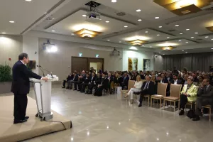 Στις βραβεύσεις των αθλητών και αθλητριών στο Προεδρικό η ηγεσία του ΚΟΑ
