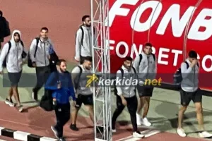 Στο γήπεδο ο Ολυμπιακός (φώτος kerkida)