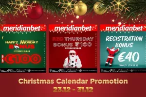 Christmas Calendar Promotion: Η Meridianbet γιορτάζει τα Χριστούγεννα με ΣΟΥΠΕΡ προσφορές! 