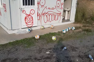 Καταστροφές στο Κοινοτικό Γήπεδο Τσερίου