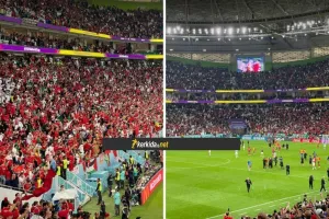 (ΒΙΝΤΕΟ ΚΕΡΚΙΔΑ) Τελικό σφύριγμα και έκρηξη χαράς από τους Μαροκινούς