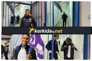 (ΦΩΤΟΣ ΚΕΡΚΙΔΑ) Αποχώρηση ΑΠΟΕΛ με πόζες και χαμόγελα 