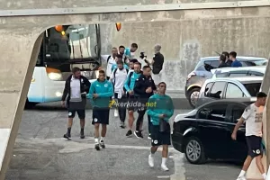 ΦΩΤΟΣ kerkida/Η άφιξη του Παναθηναϊκού στο "Στέλιος Κυριακίδης"
