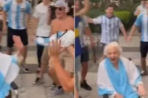 Γιαγιάκα 103 ετών πανηγυρίζει την πρόκριση της Αργεντινής (βίντεο)