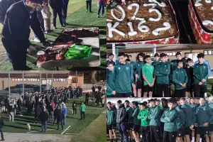 Το κόψιμο της βασιλόπιτας με Βαγγέλη και Μάκη (Φώτος)