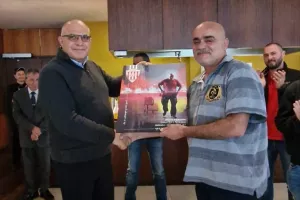 ΦΩΤΟΣ/Η κοπή της Βασιλόπιτας με βράβευση στον Μάριο Δημητρίου