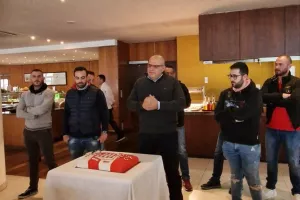 ΦΩΤΟΣ/Η κοπή της Βασιλόπιτας με βράβευση στον Μάριο Δημητρίου