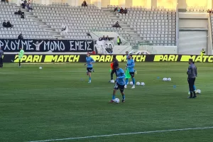 Άρης - Απόλλων: Η προθέρμανση πριν την σέντρα (φώτος)