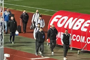 H αποστολή του Ολυμπιακού στο "Σ. Κυριακίδης" (φώτος)