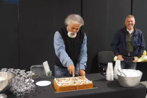 Η κοπή της βασιλόπιτας με Ν.Χριστοδουλίδη (φώτος)