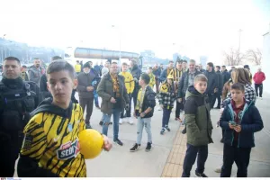 Αποθεωτική υποδοχή από ΑΕΚτζήδες στα Γιάννινα