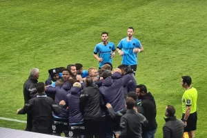 ΦΩΤΟΣ / Το πρώτο ''γαλάζιο'' γκολ στο νέο γήπεδο ο Πίττας 