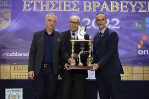 Στις βραβεύσεις της ΣΚΟΚ ο Αντιπρόεδρος του ΚΟΑ