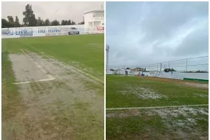 Βροχές/Αναμονή για τη διεξαγωγή των αγώνων (Φώτος)