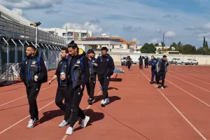 Η άφιξη του ΑΠΟΕΛ (φώτος)