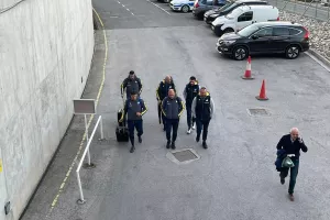 Φωτορεπορτάζ από την άφιξη του ΑΠΟΕΛ