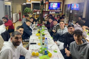 Δείπνο σε παίκτες και τεχνικό τιμ 