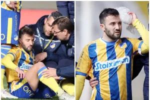 Χτύπημα στο κεφάλι ο Φεράρι - Αναγκαστική αλλαγή 