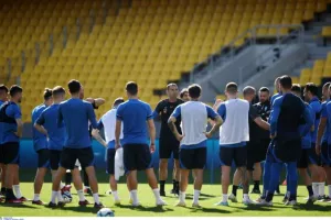 Η πρώτη προπόνηση της Εθνικής ομάδας στο νέο της «κάστρο» στη Νέα Φιλαδέλφεια