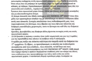 Κατέθεσε ένσταση και ζητάει το ματς (Επιστολή)