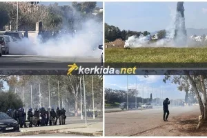 Ένταση έξω από το "Τάσσος Παπαδόπουλος" Ελευθερία (ΦΩΤΟΣ Kerkida)