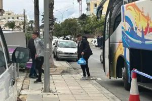 Η άφιξη της ΑΕΛ στο "Αμμόχωστος"