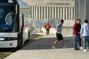 Η άφιξη της ΑΕΛ (φώτος)