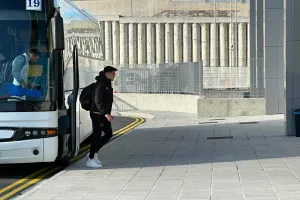 Η άφιξη της ΑΕΛ (φώτος)