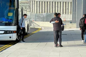 Η άφιξη της ΑΕΛ (φώτος)