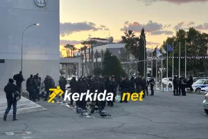 ΦΩΤΟΣ: Ισχυρές αστυνομικές δυνάμεις στο "Ελευθερία" για τον τελικό Κυπέλλου