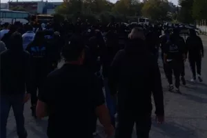 Ένταση έξω από το "Τάσσος Παπαδόπουλος" Ελευθερία (ΦΩΤΟΣ Kerkida)