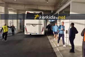 Άφιξη στο "ΑΕΚ Αρένα" (φώτος)