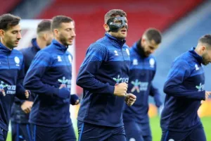 Φωτορεπορτάζ από τη προπόνηση της Εθνικής στο Hampden Park