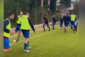 Πλάνα από την προθέρμανση (βίντεο)
