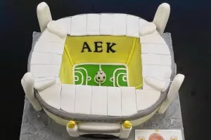 ΑΕΚ: Η τούρτα - OPAP Arena για τα γενέθλια του Δημήτρη Μελισσανίδη