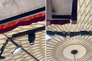 Έσταζε η οροφή του «Παλάου Μπλαουγκράνα» στο Μπαρτσελόνα-Ζαλγκίρις